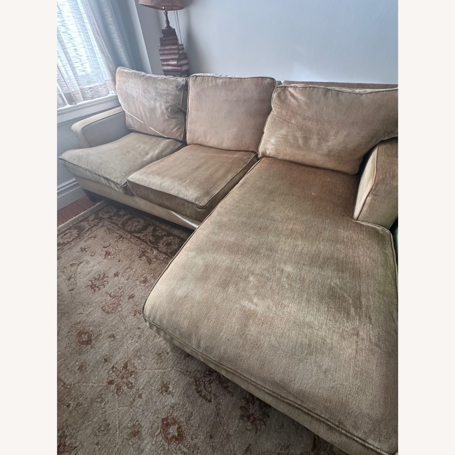 Ethan Allen Two Piece Sectional with Right Chaise - image-1