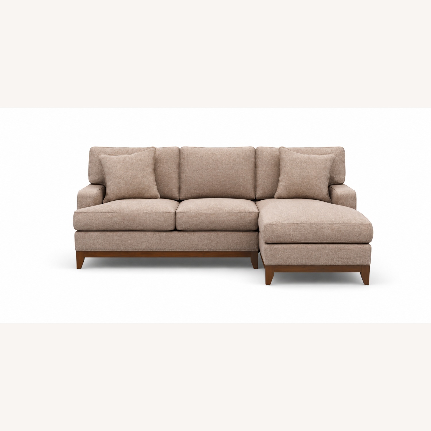 Ethan Allen Two Piece Sectional with Right Chaise - image-7