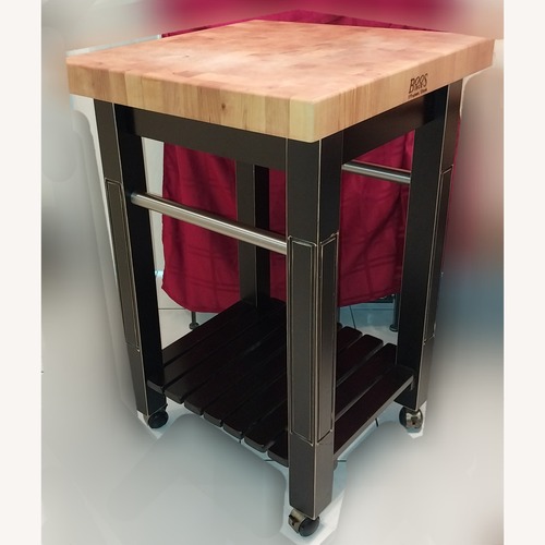 Used John Boos Wood Kitchen Island for sale on AptDeco