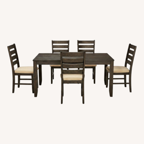 Used Ashley Dining Table Set with 6 Chairs for sale on AptDeco