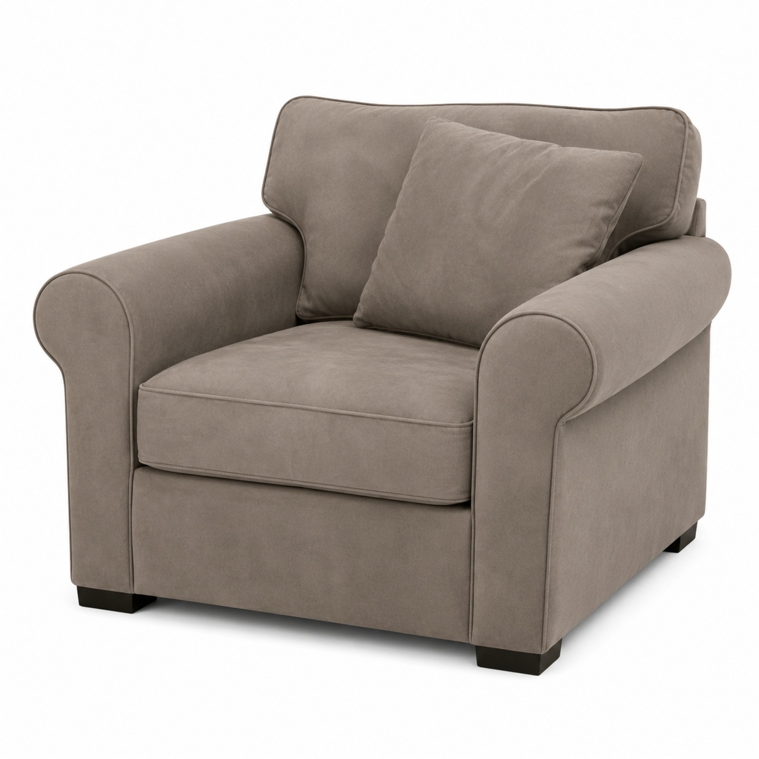 Macy's Cozy Grey Armchair - image-4