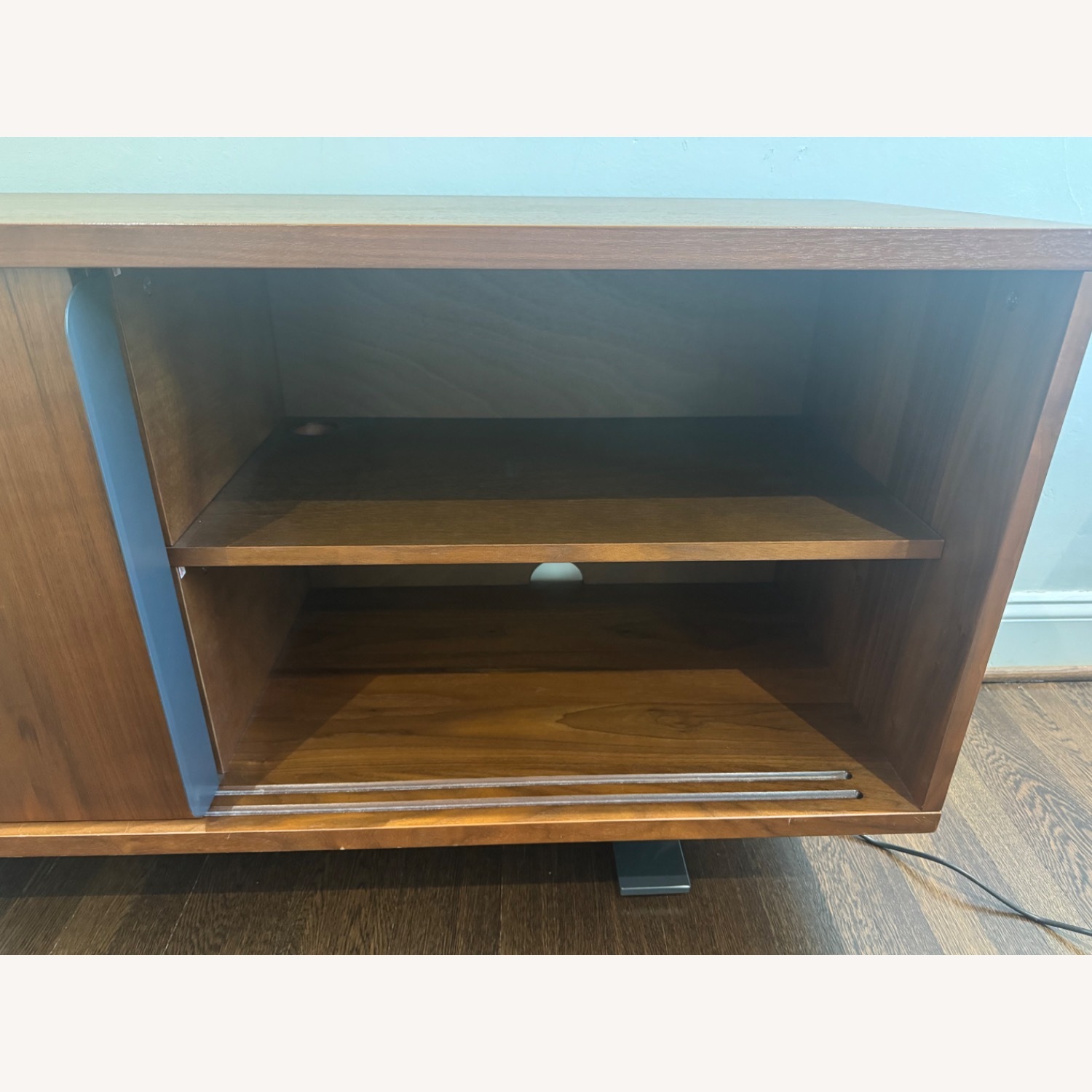 West Elm Dark Brown Wood Veneer Sideboard - image-5