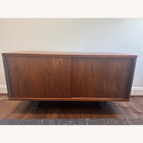 Used West Elm Dark Brown Wood Veneer Sideboard for sale on AptDeco