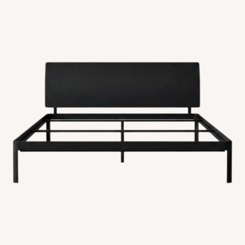 Used Design Within Reach Min Black Metal Queen Bed for sale on AptDeco