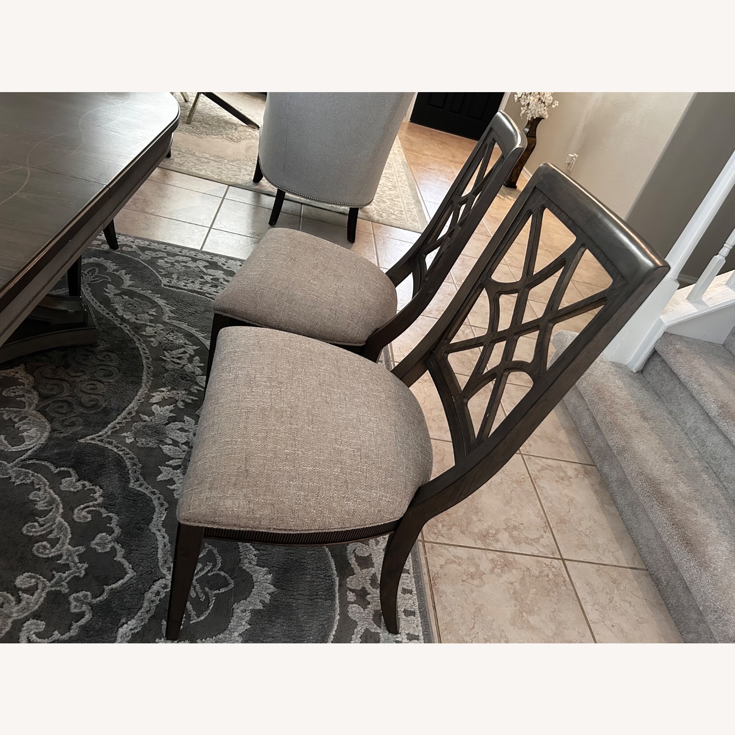 Star Formal Dining Table with 6 Chairs - image-5