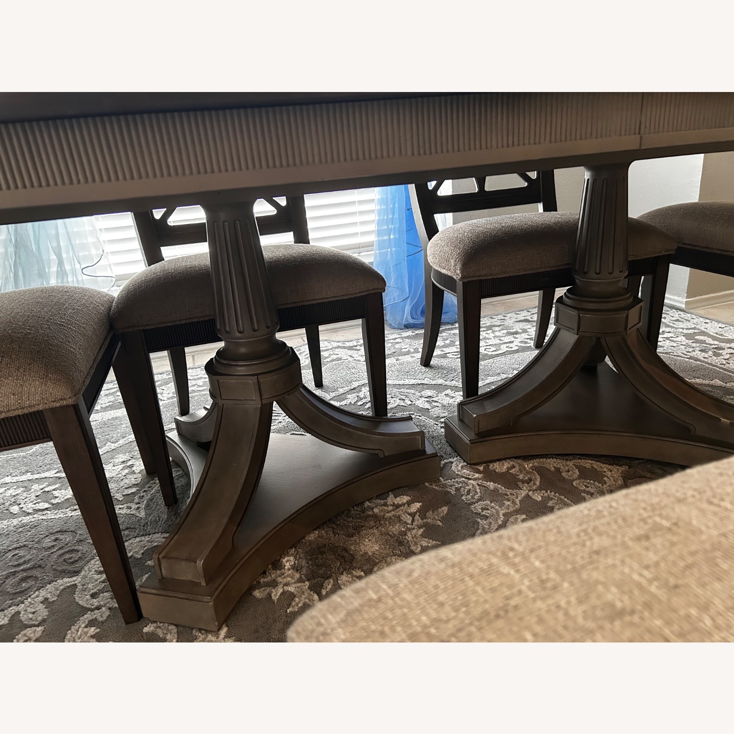 Star Formal Dining Table with 6 Chairs - image-6