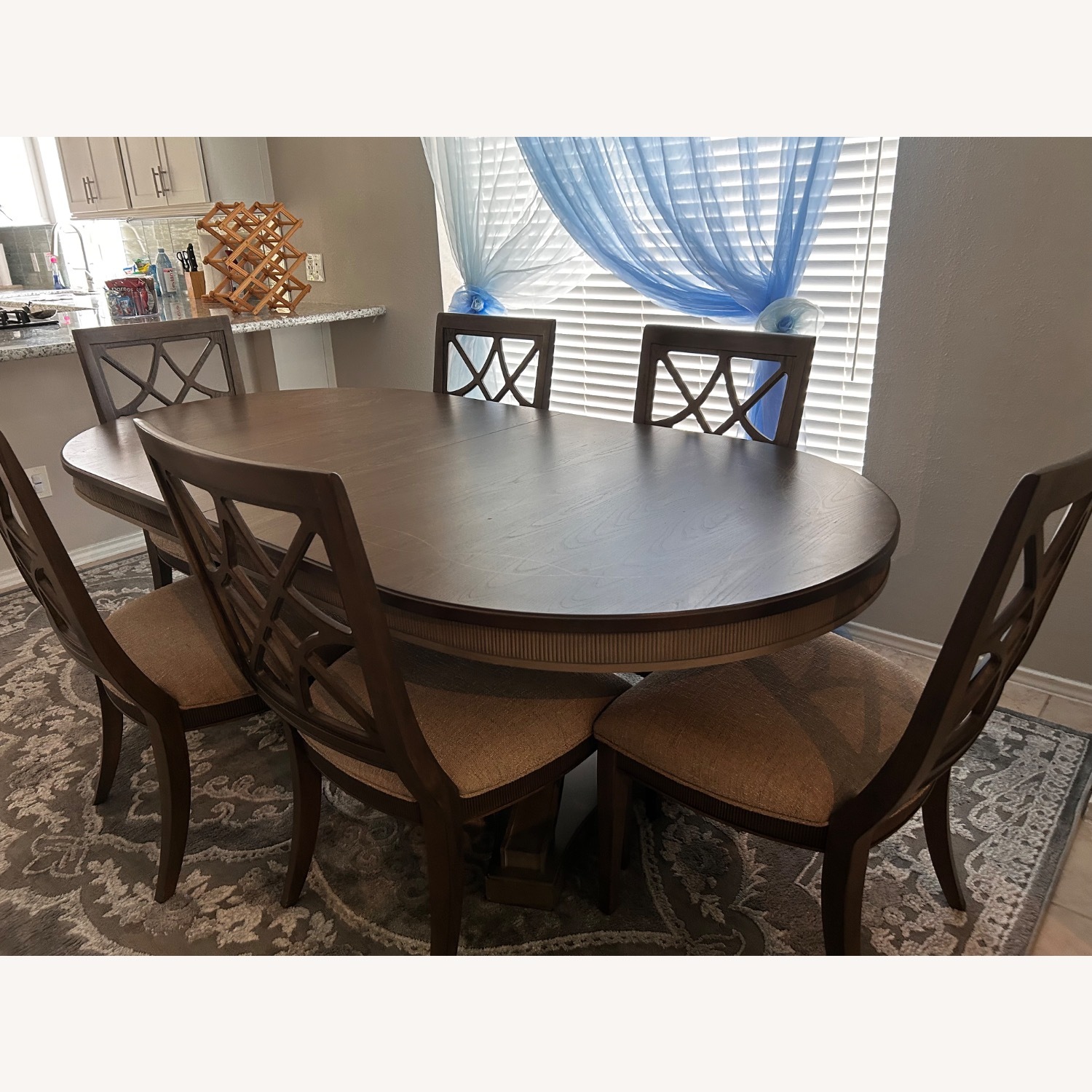 Star Formal Dining Table with 6 Chairs - image-4