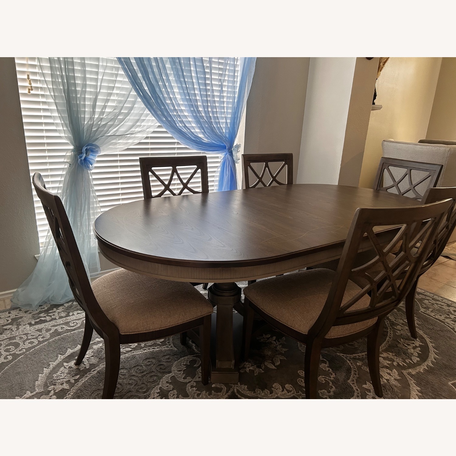 Star Formal Dining Table with 6 Chairs - image-2