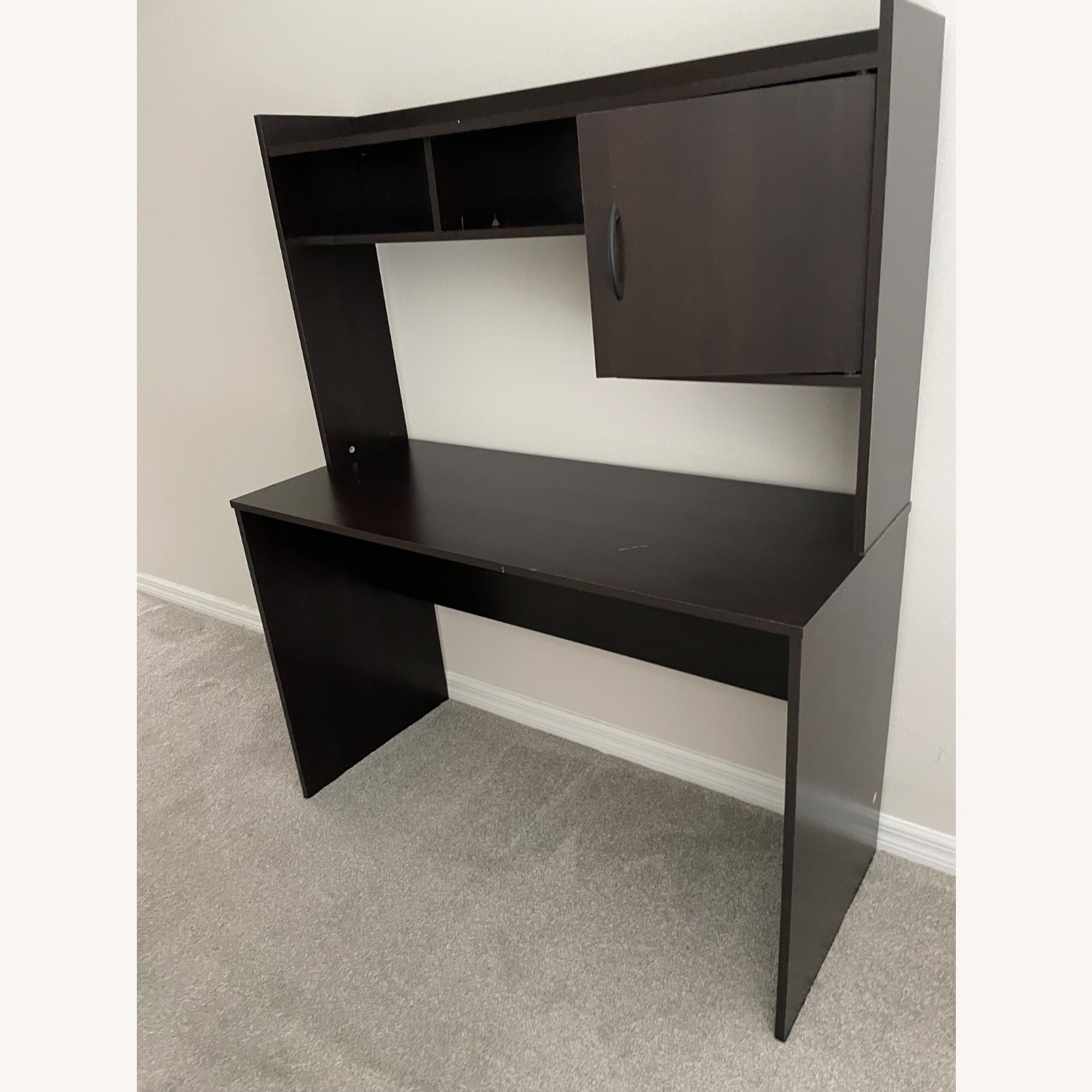 Walmar Black Wood Desk - image-2