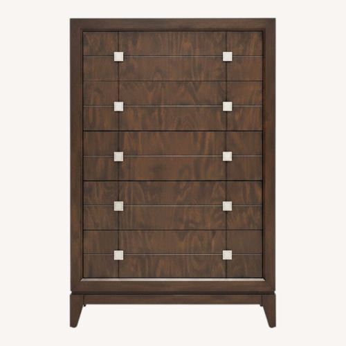 Used Rooms To Go  Dark Brown Wood Chest for sale on AptDeco