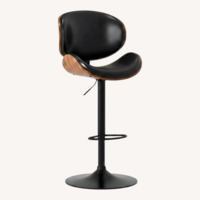 Modern Living Supplies Black Leather Stools