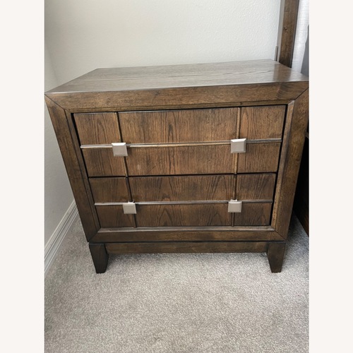 Used Rooms To Go  Dark Brown Nightstands for sale on AptDeco