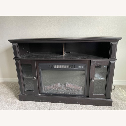 Used Walmart Black Wood Media Storage for sale on AptDeco