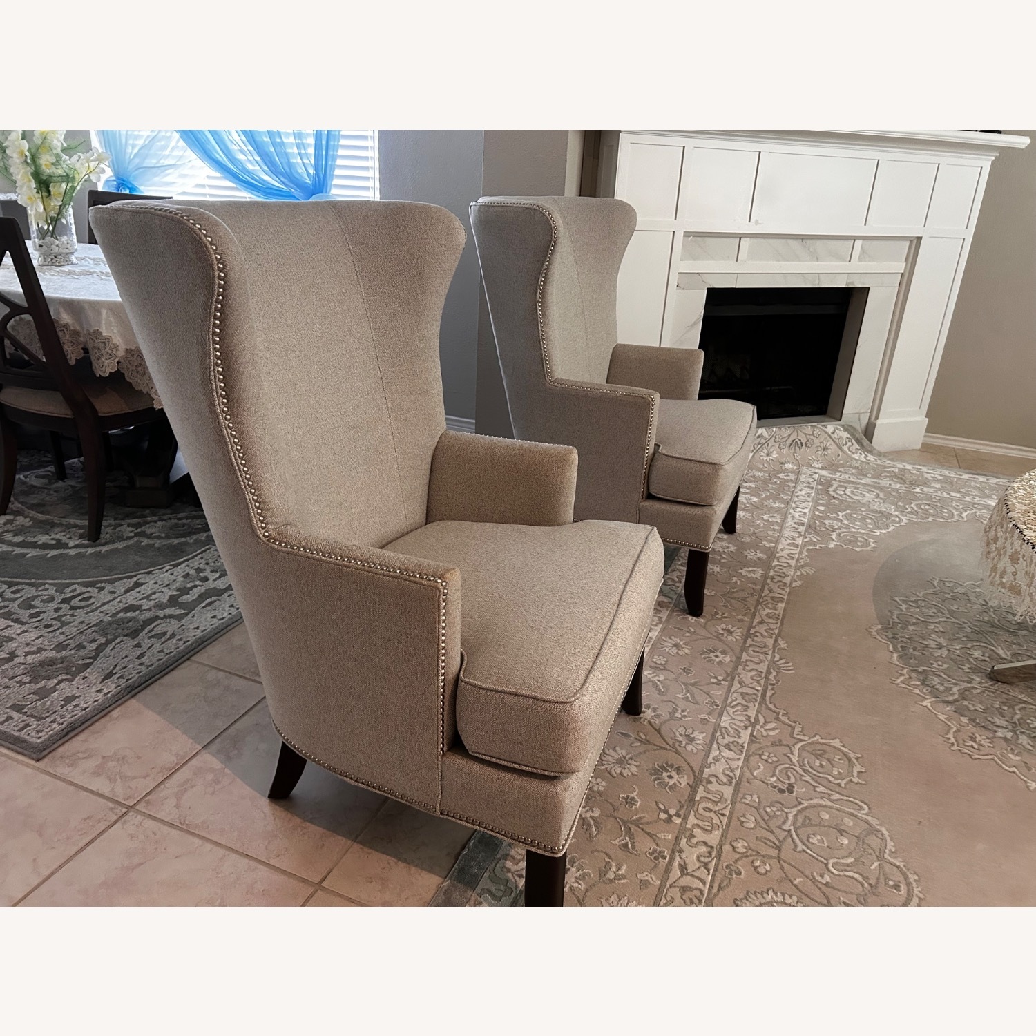 Star Furniture Light Gray Fabric Armchair - image-3