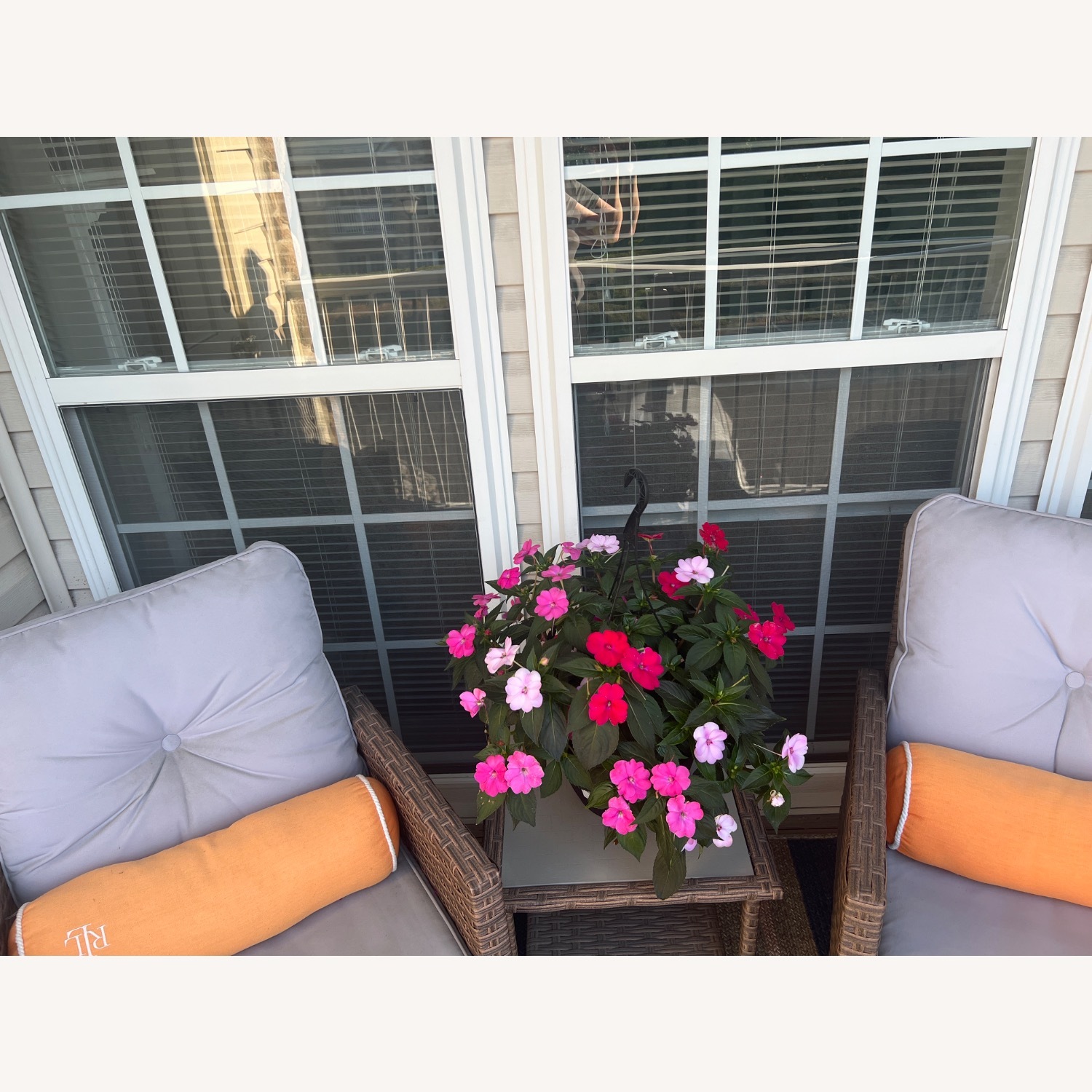Light Gray Fabric Patio Furniture - image-2