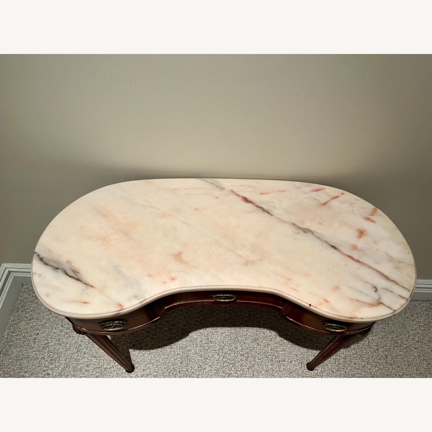 Vintage Wood Vanity Table - image-3