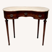 Vintage Wood Vanity Table