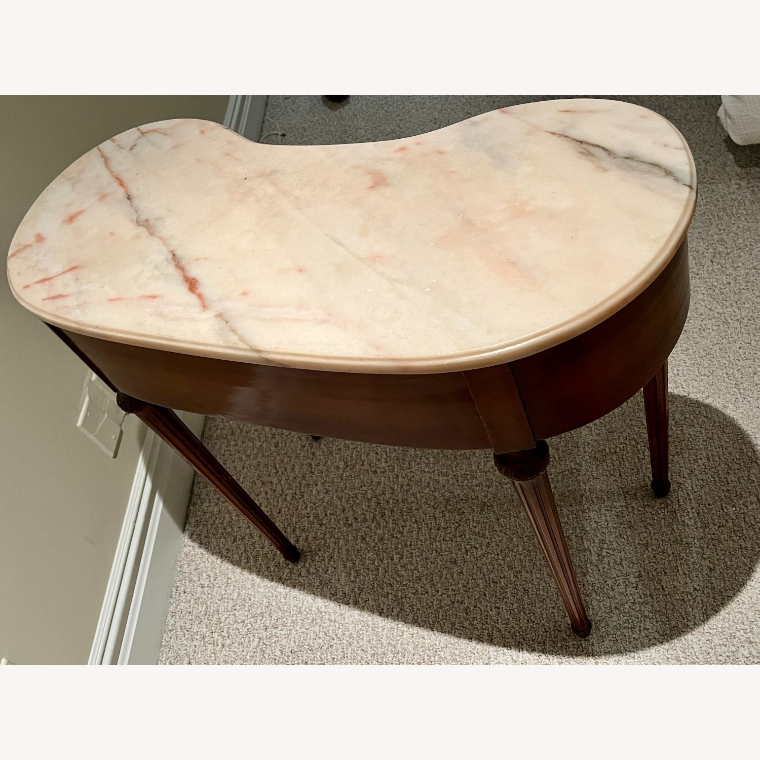 Vintage Wood Vanity Table - image-4
