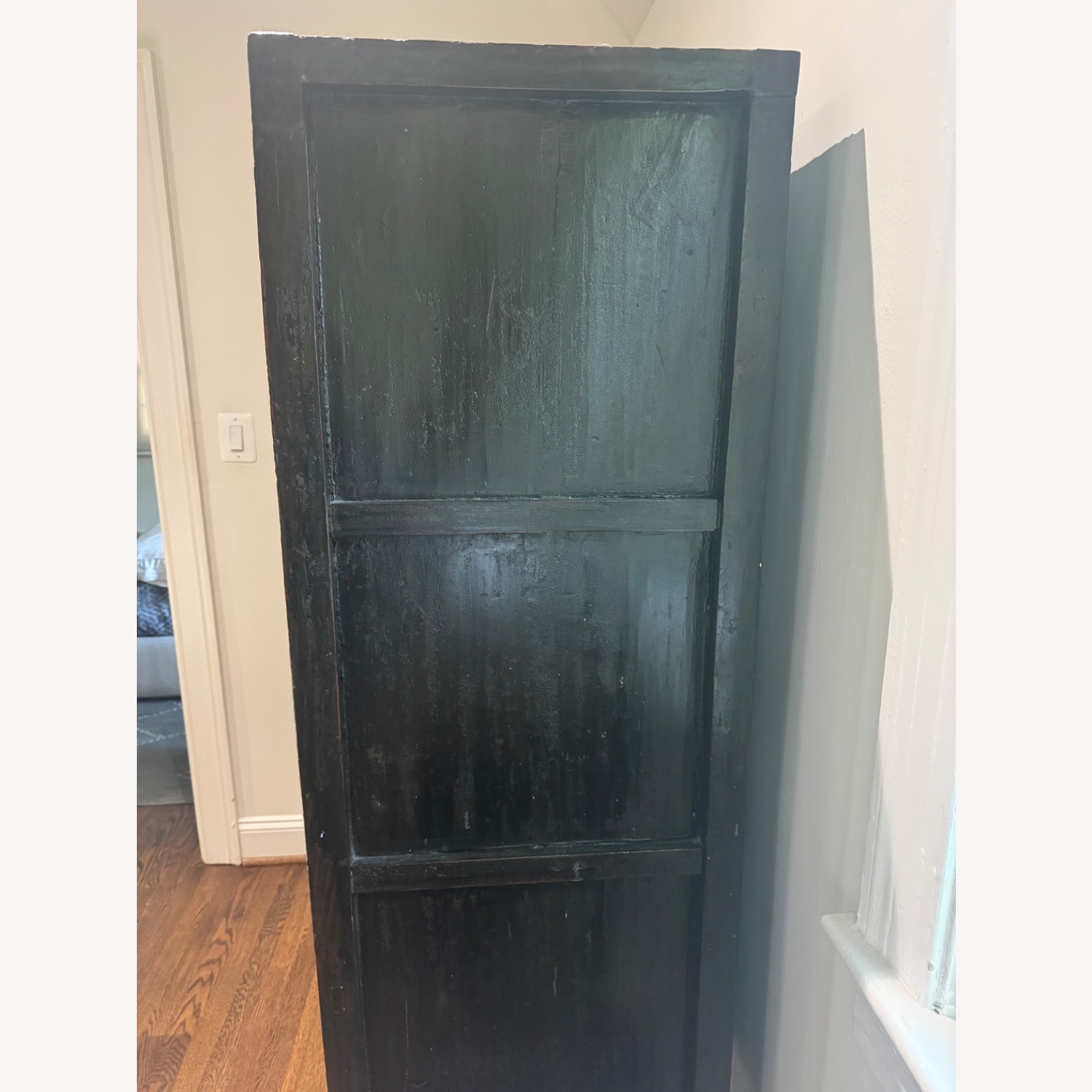 Chinese Red Lacquer Wedding Cabinet / Armoire - image-3