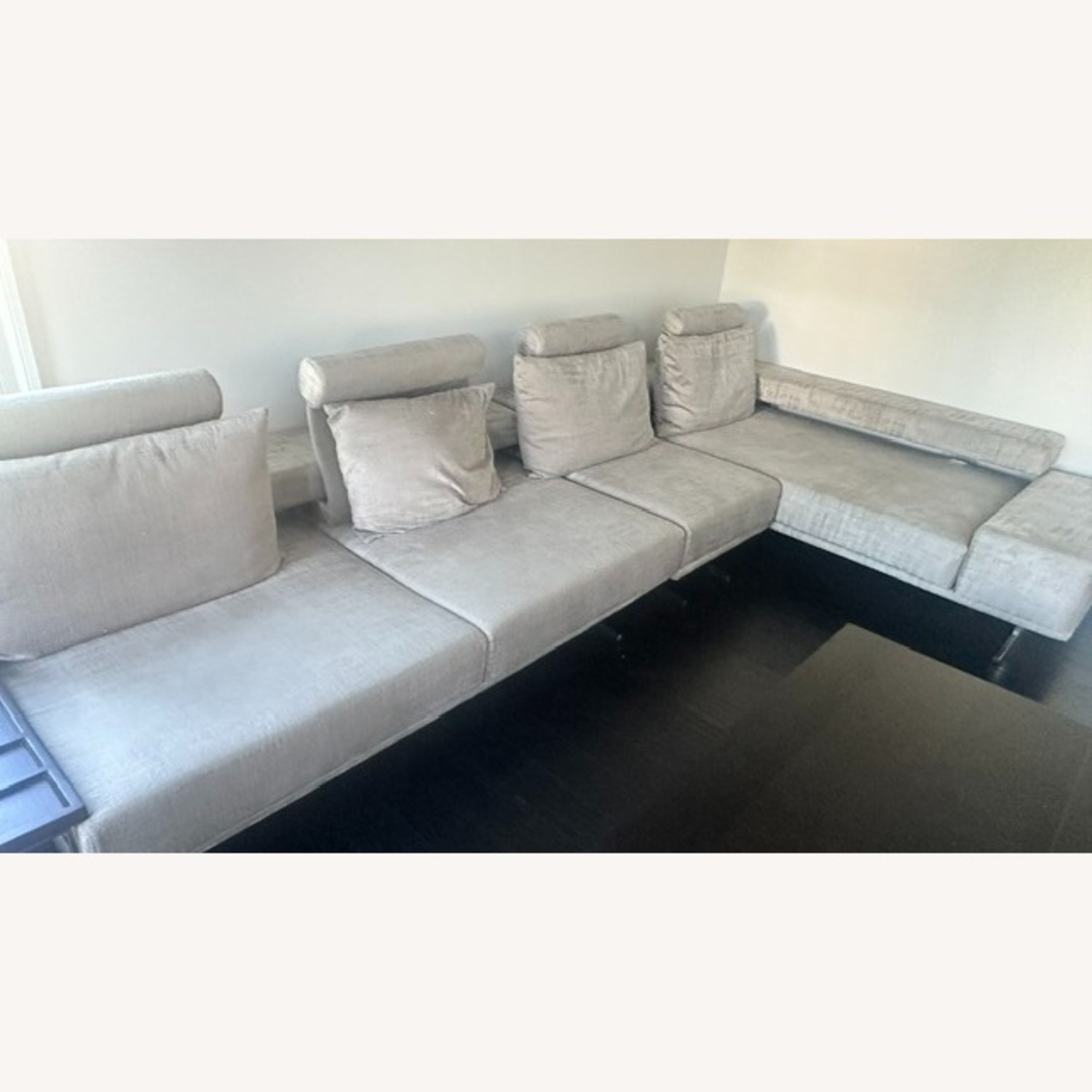 Light Brown Fabric 2 Piece Sectional - image-4