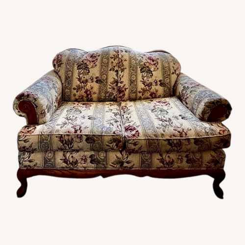 Used Vintage/Antique Fabric Loveseat for sale on AptDeco