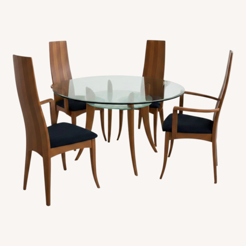 Used Vintage Italian A. Sibau Table and 4 Armchairs for sale on AptDeco