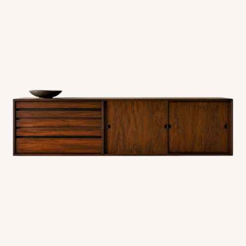 Used Mid Century Modern Floating Rosewood Credenza for sale on AptDeco