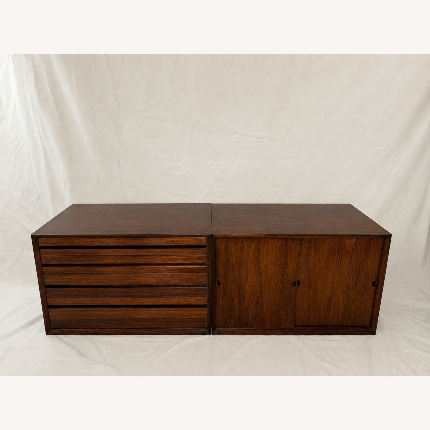 Mid Century Modern Floating Rosewood Credenza - image-2