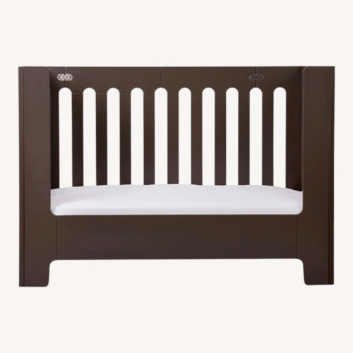 Used Bloom Alma Papa Dark Gray Wood Crib for sale on AptDeco