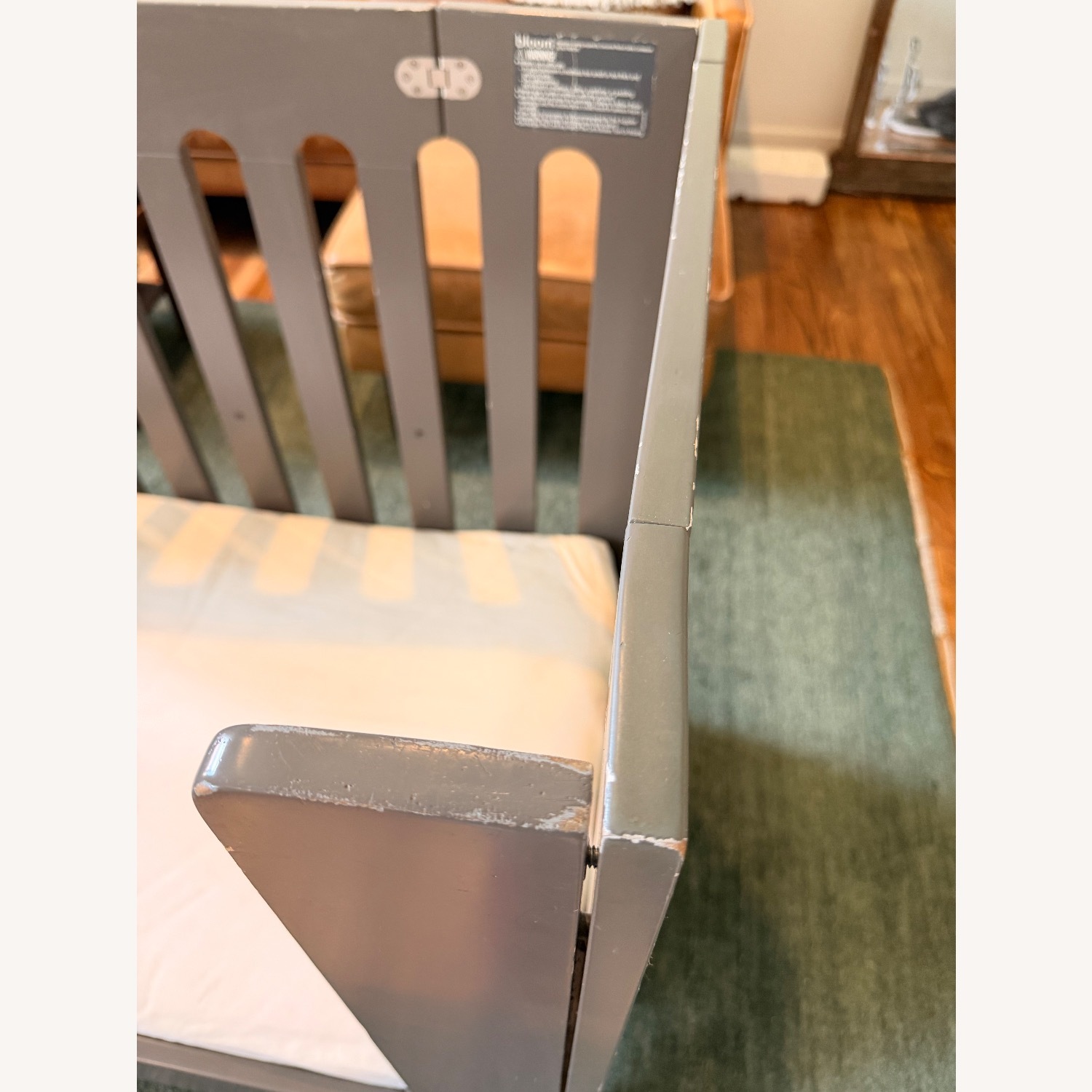 Bloom Alma Papa Dark Gray Wood Crib - image-10