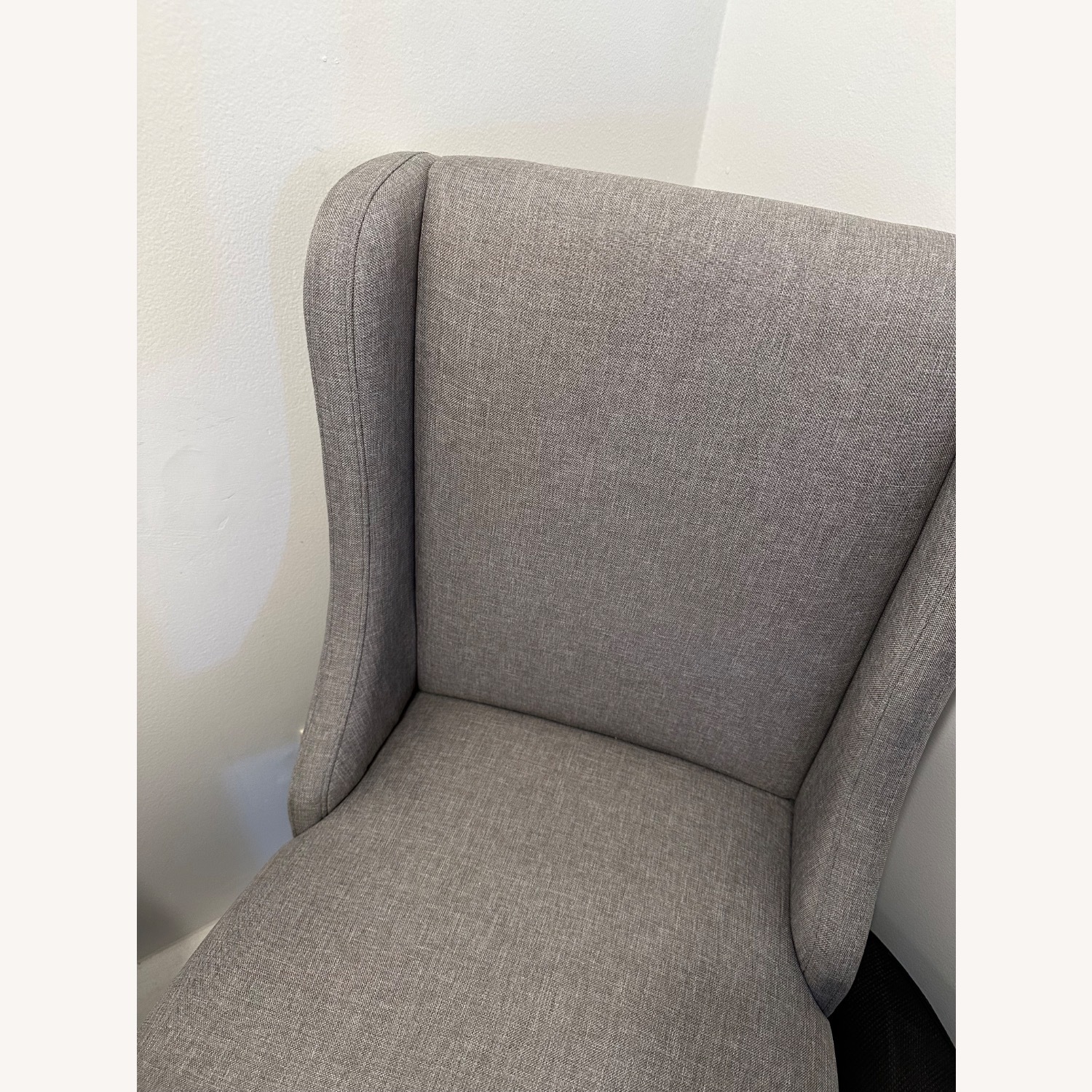 Light Gray Upholstered Stools - image-8