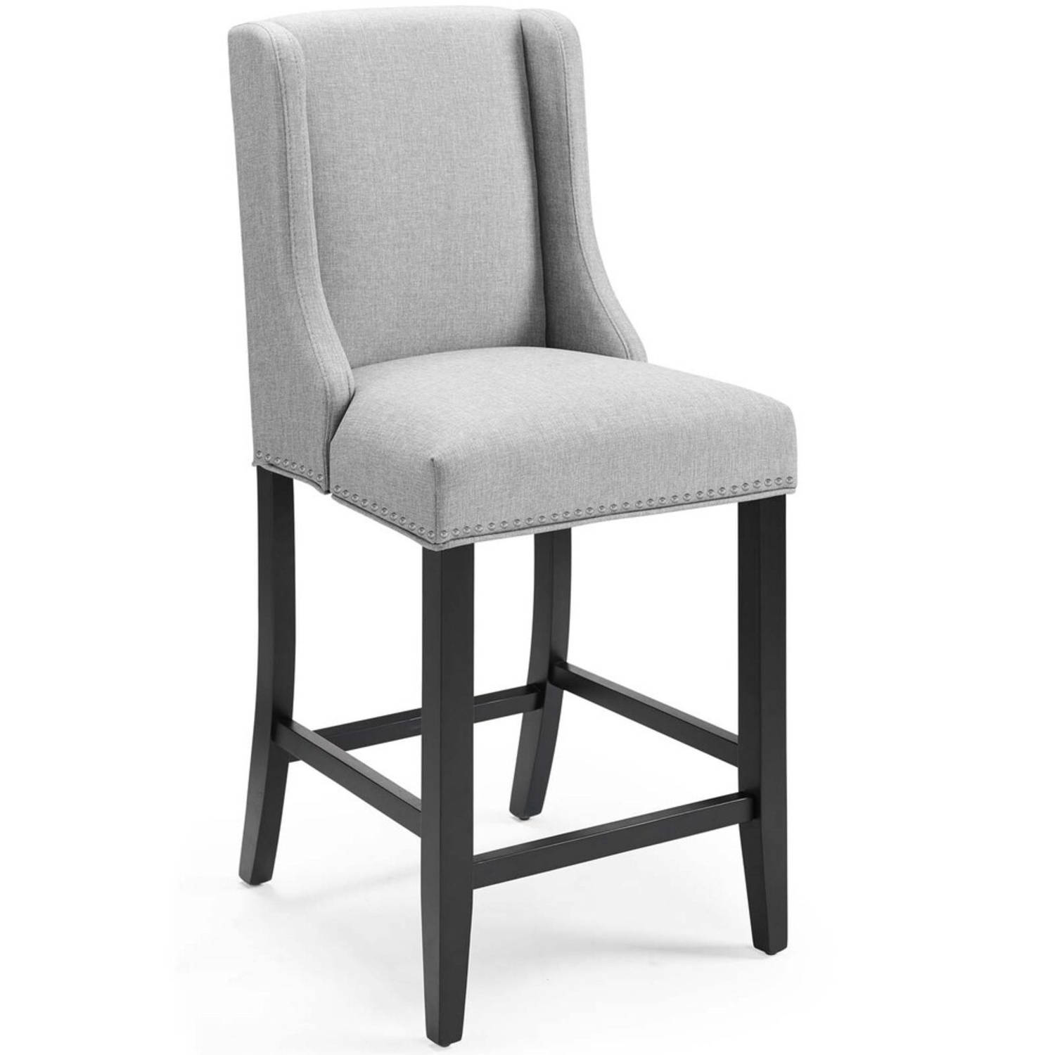 Light Gray Upholstered Stools - image-10