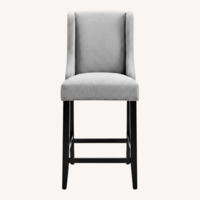 Light Gray Upholstered Stools