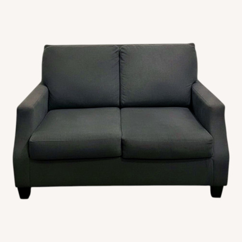 Used Dark Gray Fabric Loveseat for sale on AptDeco