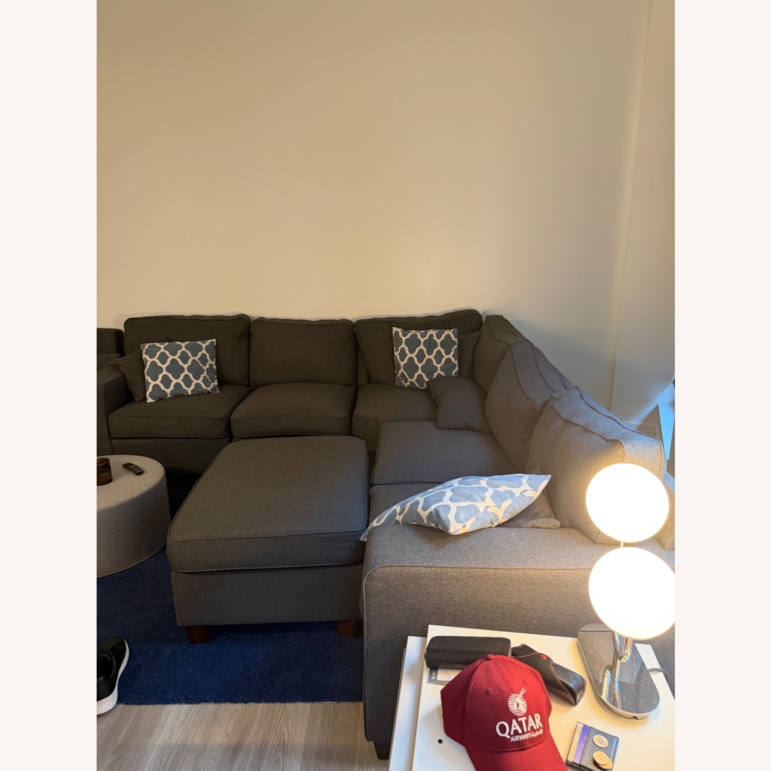 Sectional Grey Sofa - image-3