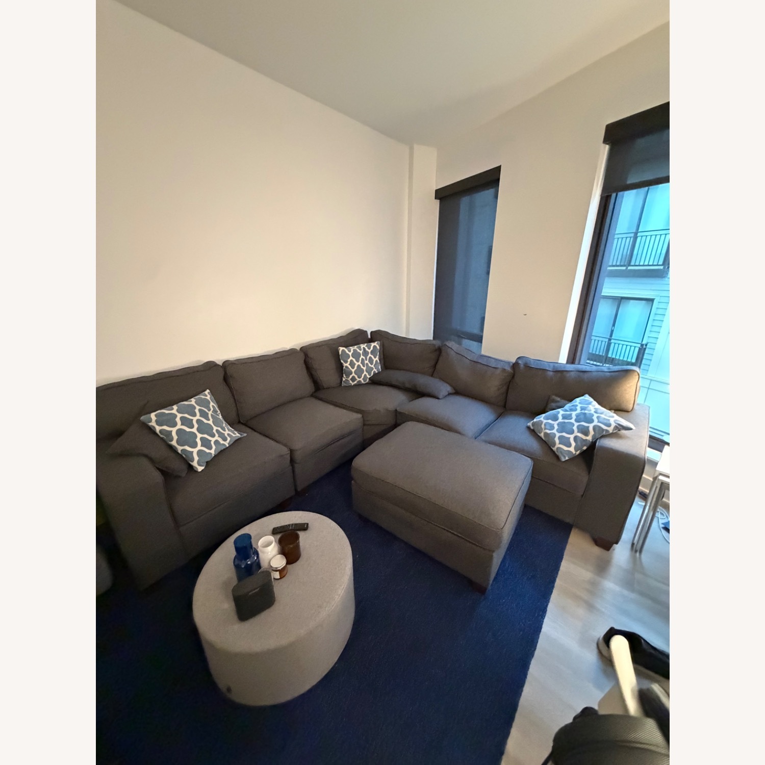 Sectional Grey Sofa - image-4