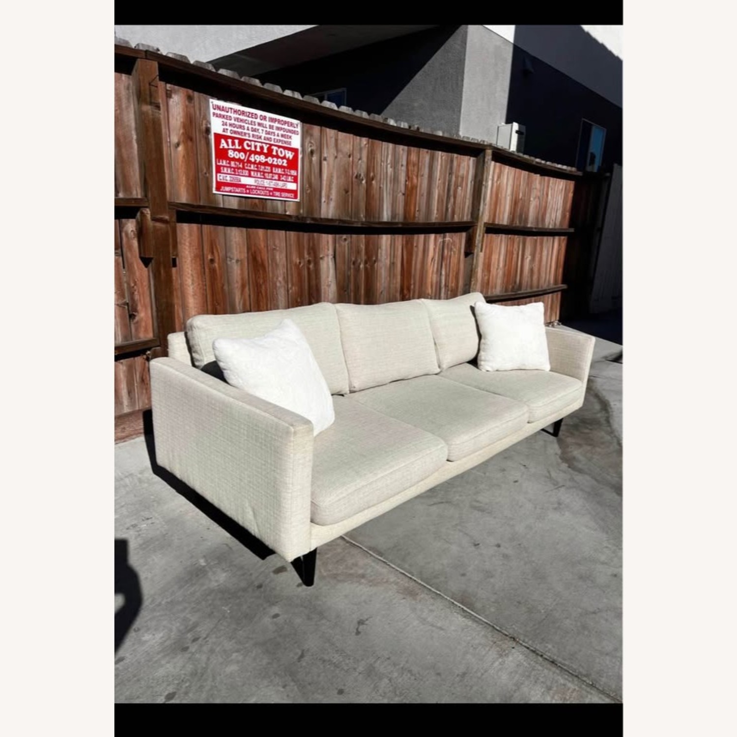 Natural Fabric 3+ Seater Sofa - image-2