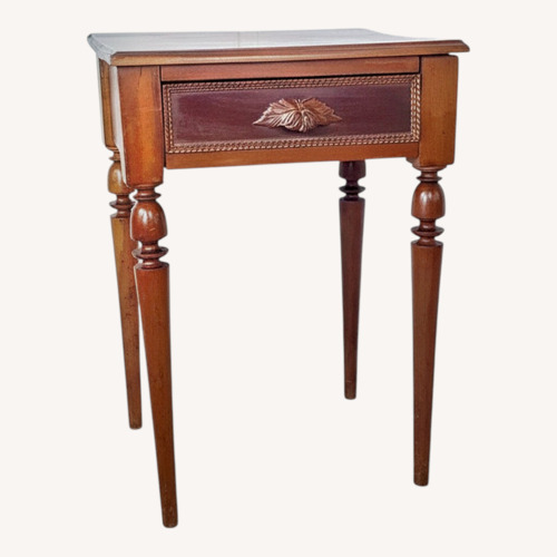 Used Antique French Country Walnut Side Table for sale on AptDeco
