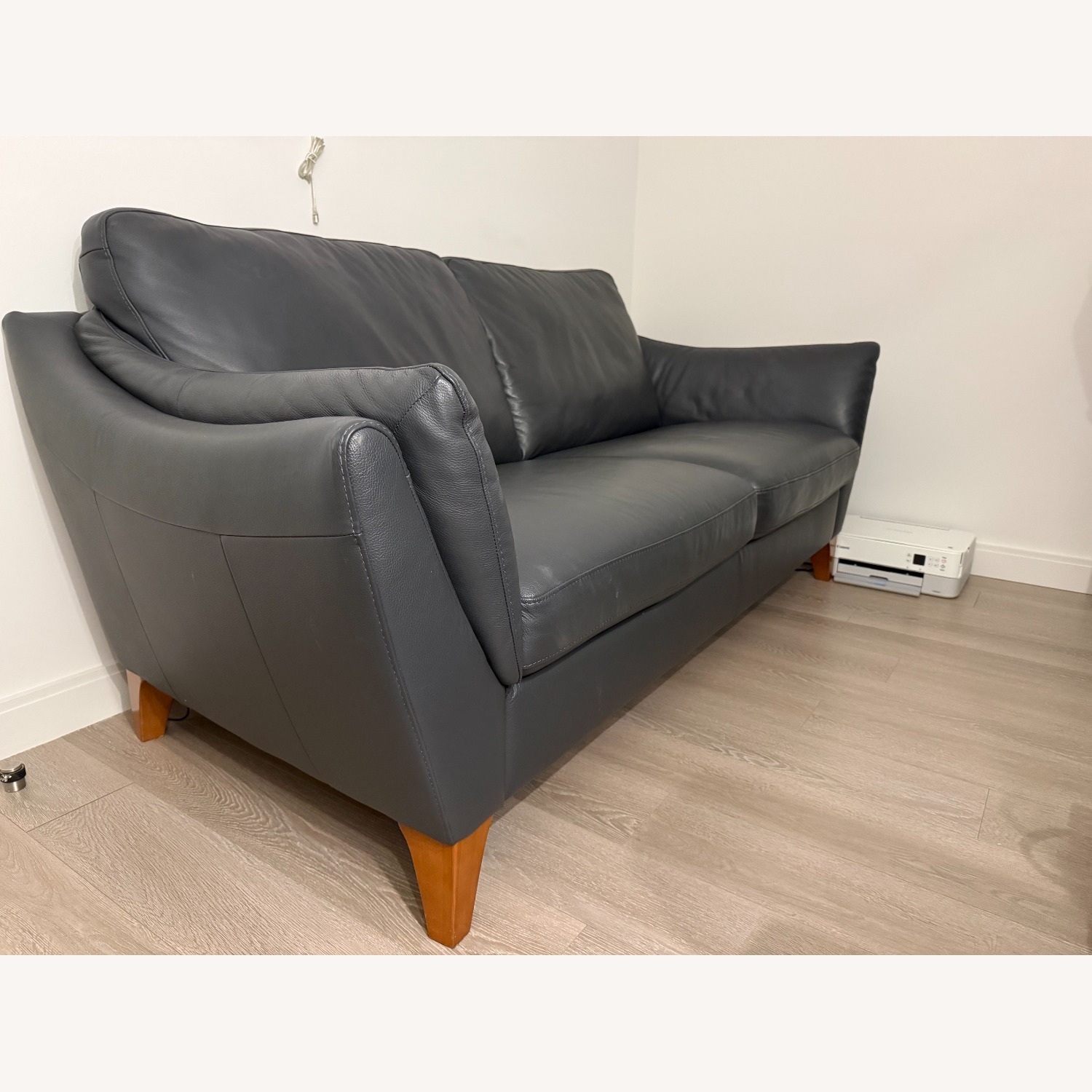 Raymour & Flanigan Greccio Leather Sofa - image-2
