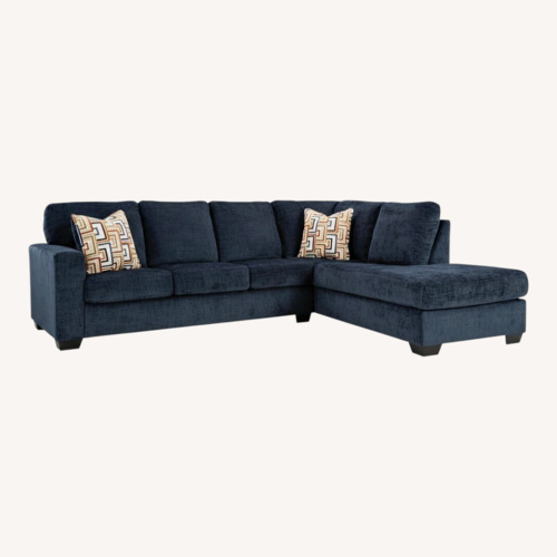 Used Ashley Furniture Aviemore Blue 2 Piece Sectional for sale on AptDeco