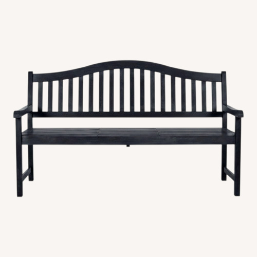 Used Safavieh Outdoor Wooden Bench with Pop-up Table for sale on AptDeco