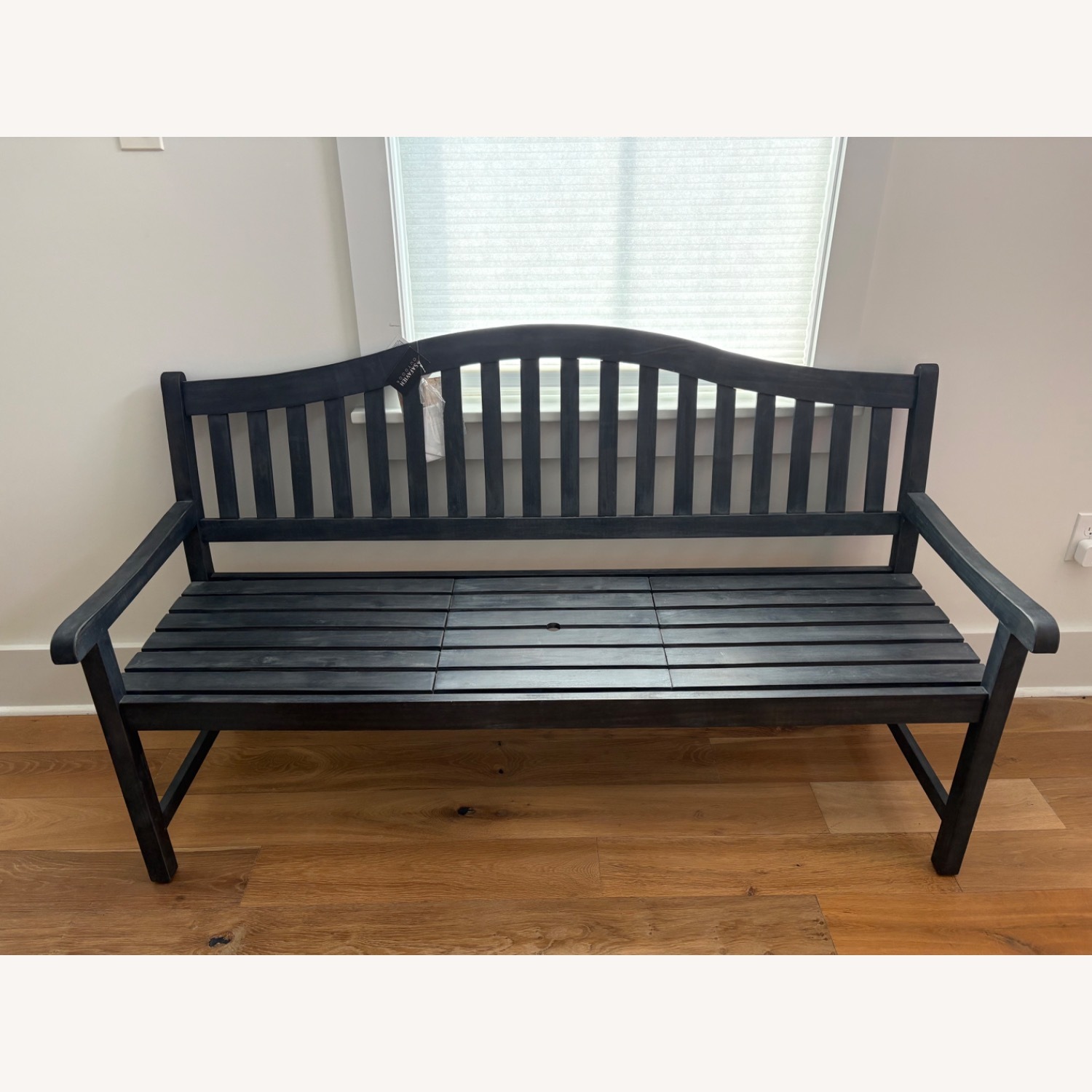 Safavieh Outdoor Wooden Bench with Pop-up Table - image-8