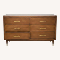 Newport Cottages Dark Brown Wood Dresser