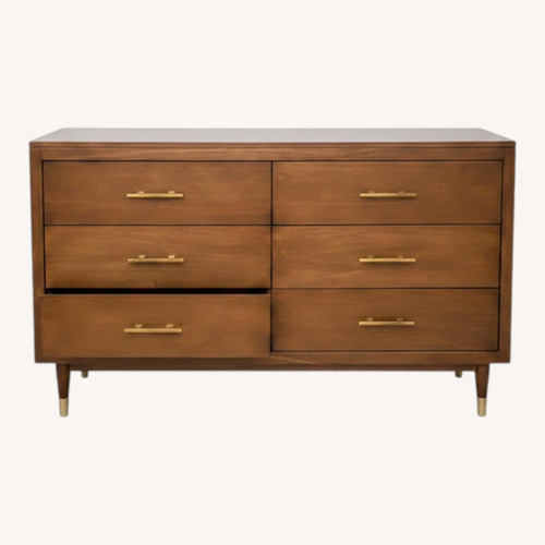 Used Newport Cottages Dark Brown Wood Dresser for sale on AptDeco