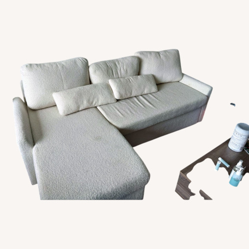 Used White Fabric Sleeper Sofa for sale on AptDeco