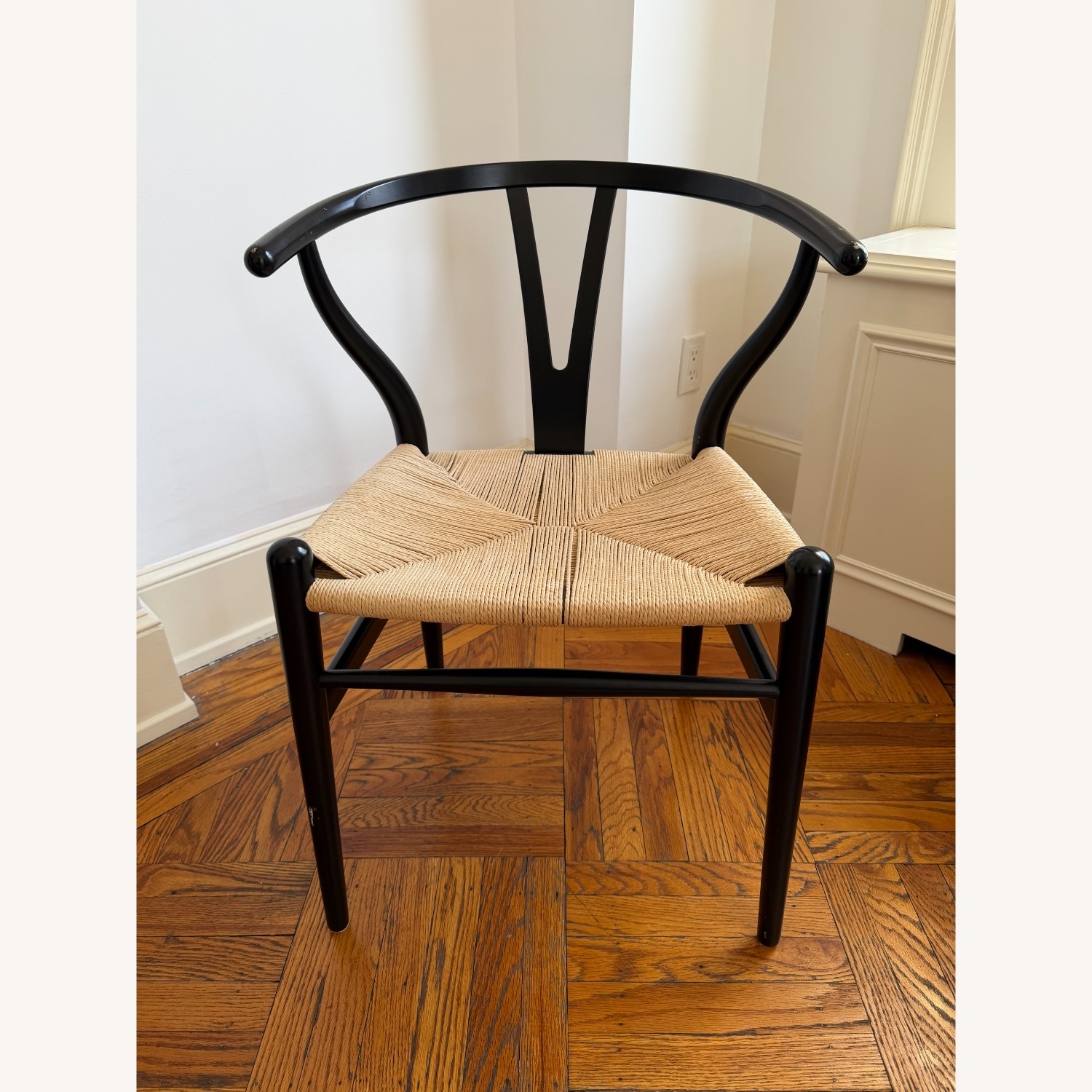 Lumens Black Wood Armchair - image-1