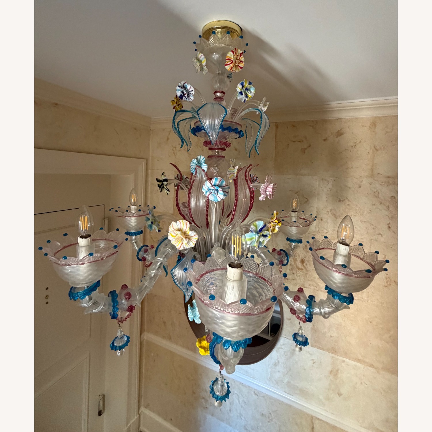 Hand Blown Murano Chandelier - image-2