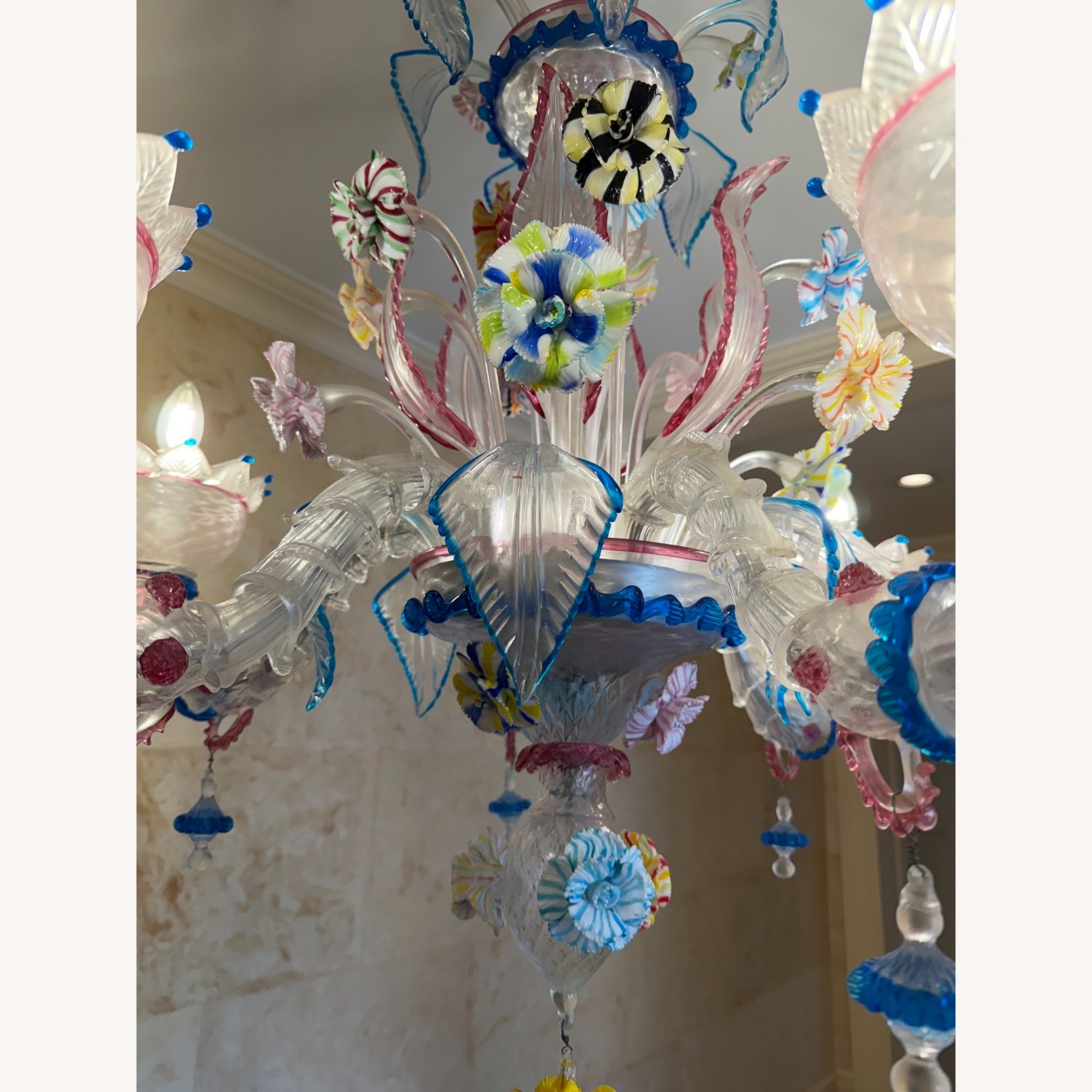 Hand Blown Murano Chandelier - image-1
