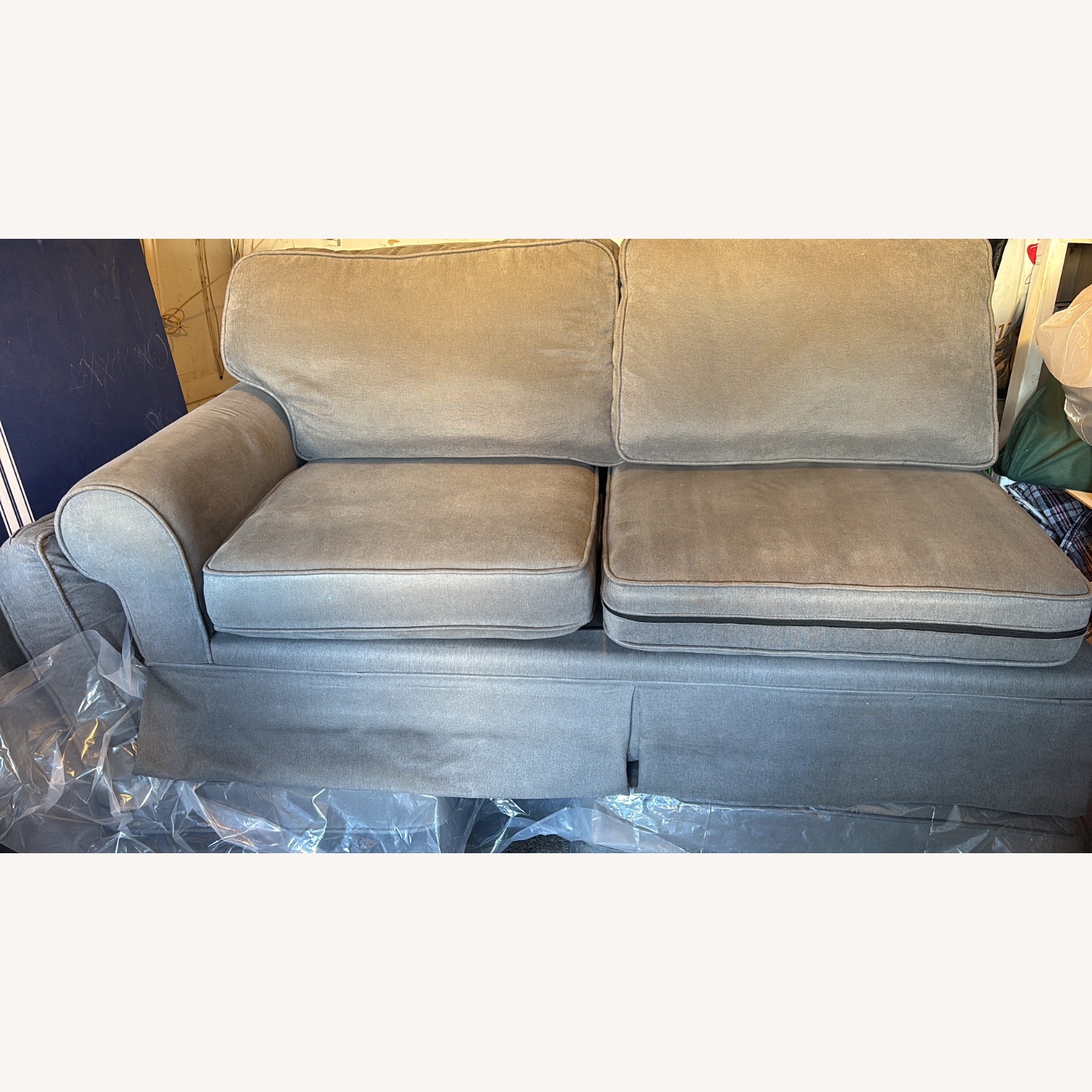 Bob's Discount Furniture Dark Gray 3+ Seater Sofa - image-1