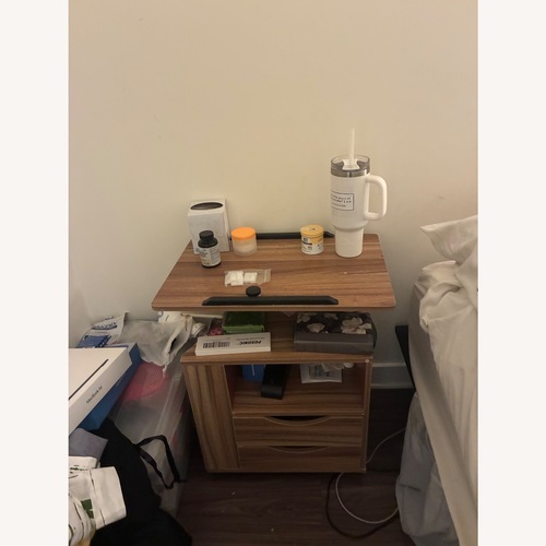 Used Light Brown Wood Nightstand for sale on AptDeco